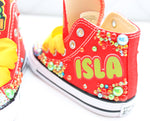 Load image into Gallery viewer, Sour Patch Kids shoes- Sour Patch bling Converse-Girls Sour Patch Shoes-Sour Patch Converse
