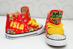 Load image into Gallery viewer, Sour Patch Kids shoes- Sour Patch bling Converse-Girls Sour Patch Shoes-Sour Patch Converse
