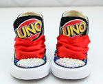 Load image into Gallery viewer, Uno shoes- Uno bling Converse-Girls Uno Shoes-Uno Converse
