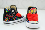 Load image into Gallery viewer, Uno shoes- Uno bling Converse-Girls Uno Shoes-Uno Converse
