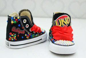 Uno shoes- Uno bling Converse-Girls Uno Shoes-Uno Converse