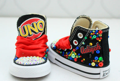 Uno shoes- Uno bling Converse-Girls Uno Shoes-Uno Converse