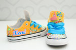 Load image into Gallery viewer, Spongebob shoes- Spongebob bling Converse-Girls Spongebob Shoes-Spongebob converse
