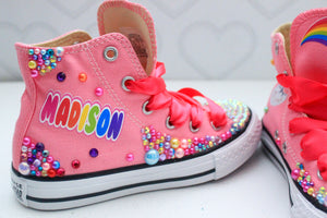 Jojo Siwa shoes-Jojo Siwa bling Converse-Girls Jojo Siwa Shoes-Jojo Siwa Converse
