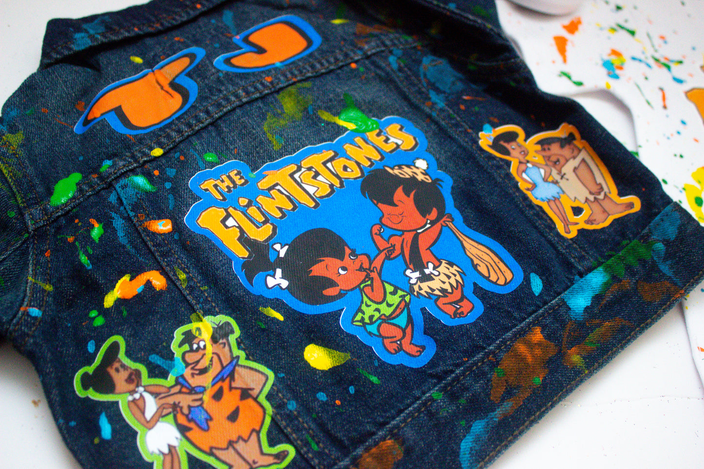 The Flintstones boys outfit -The Flintstones Denim Set-Boys The Flintstones denim set- The Flintstones Birthday outfit