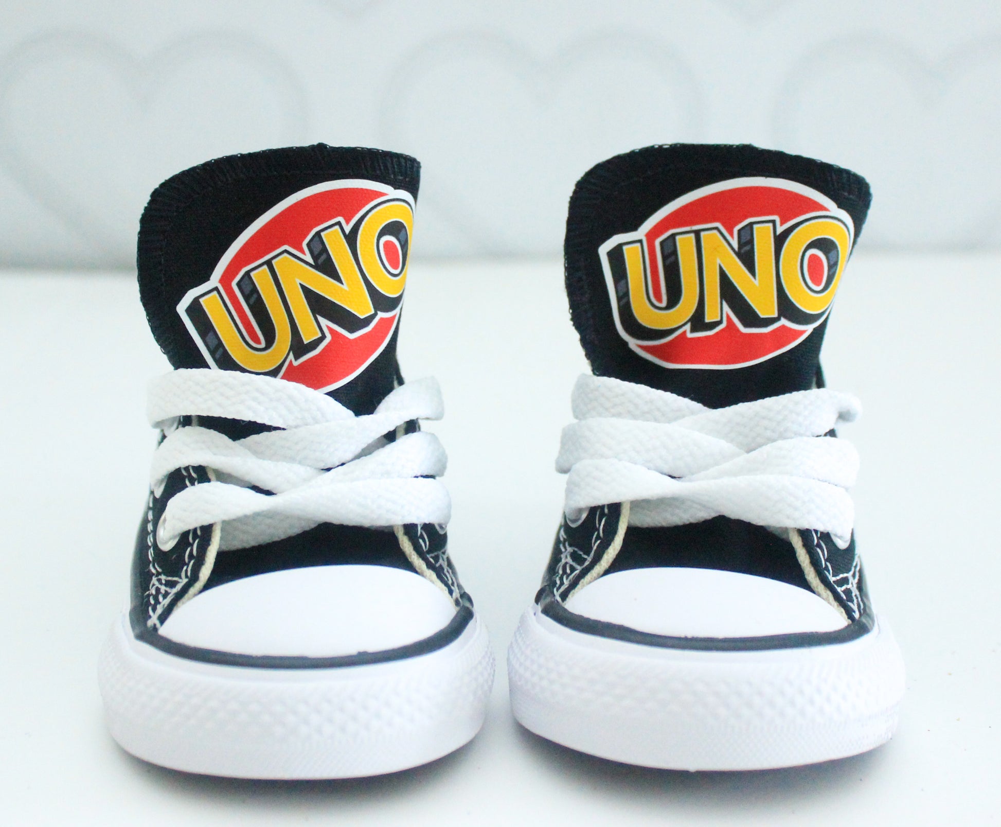 Uno shoes- Uno Converse-Boys Uno Shoes – Pink Toes Hair Bows
