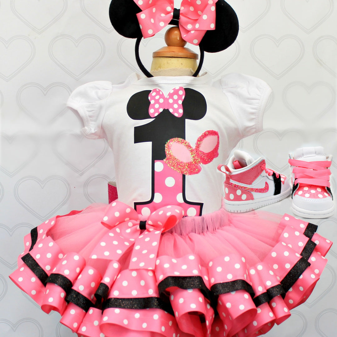 Mouse Tutu set- mouse outfit- mouse birthday outfit