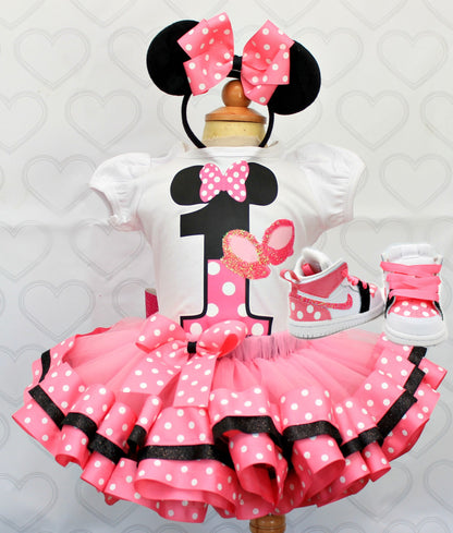 Mouse Tutu set- mouse outfit- mouse birthday outfit