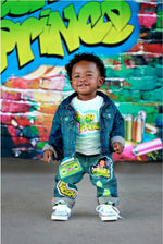 Load image into Gallery viewer, Fresh prince boys outfit - Fresh prince Denim Set-Boys Fresh prince boys denim set- Fresh Prince Birthday outfit
