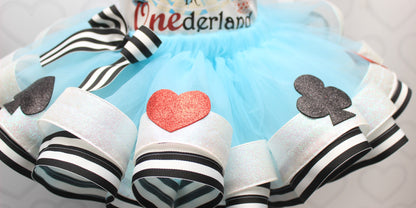 Alice In Wonderland tutu set-Alice In Wonderland outfit-Alice In Wonderland dress-Onederland tutu set