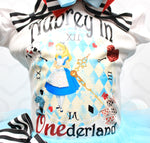 Load image into Gallery viewer, Alice In Wonderland tutu set-Alice In Wonderland outfit-Alice In Wonderland dress-Onederland tutu set
