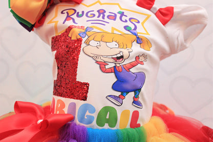 Rugrats tutu set- Rugrats outfit-Rugrats dress-Rugrats birthday(deluxe)-Angelica tutu set