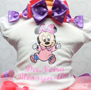 Mouse Tutu set- mouse outfit- mouse birthday outfit