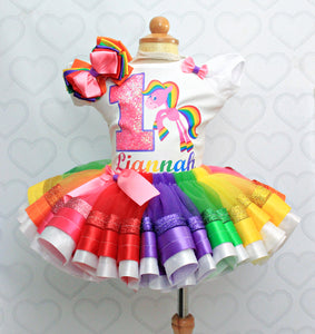 Baby's first shoes- Baby's first  bling Converse-Girls Baby's first  Shoes-Rainbow horse shoes