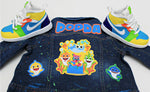 Load image into Gallery viewer, Baby Shark shoes- Baby Shark Jordans -Boys Jordans Shoes-Custom Jordans- Toddler Jordans
