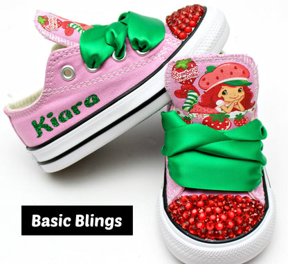 Girls Converse shoes- Girls Converse-Girls Bling Shoes-Bling Converse-Custom