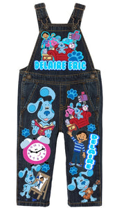 Blues Clues overalls- Blues Clues outfit-Blues Clues birthday shirt-Blues Clues birthday outfit