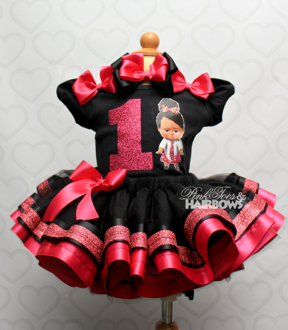 Boss Baby tutu set-Boss Baby outfit-Boss Baby dress – Pink Toes & Hair Bows