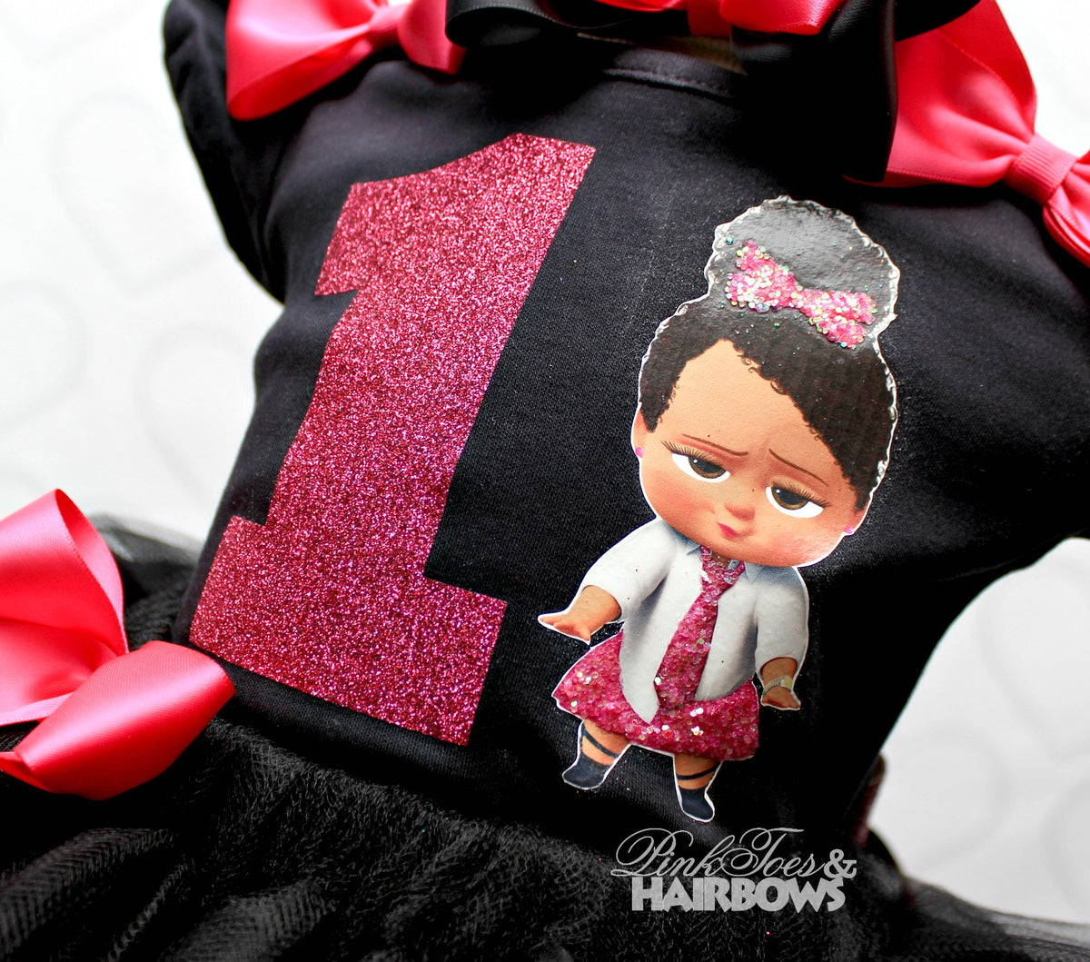 Boss Baby tutu set-Boss Baby outfit-Boss Baby dress – Pink Toes & Hair Bows