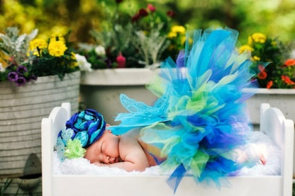 Baby Butterfly in the Garden-newborn tutu set