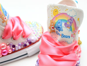 Care Bear shoes- Care Bear bling Converse-Girls Care bear Shoes-Care Bear shoes