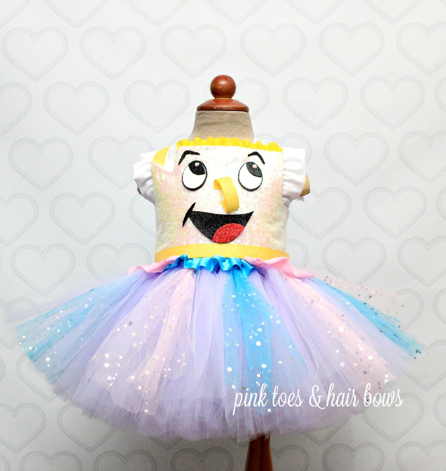 Beauty and the beast Chip tutu Dress-Chip costume-chip tutu dress-Chip dress