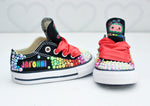 Load image into Gallery viewer, Cocomelon shoes- Cocomelon bling Converse-Girls Cocomelon Shoes-Cocomelon Converse
