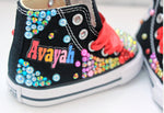 Load image into Gallery viewer, Coco shoes- Coco bling Converse-Girls coco Shoes-Coco Converse
