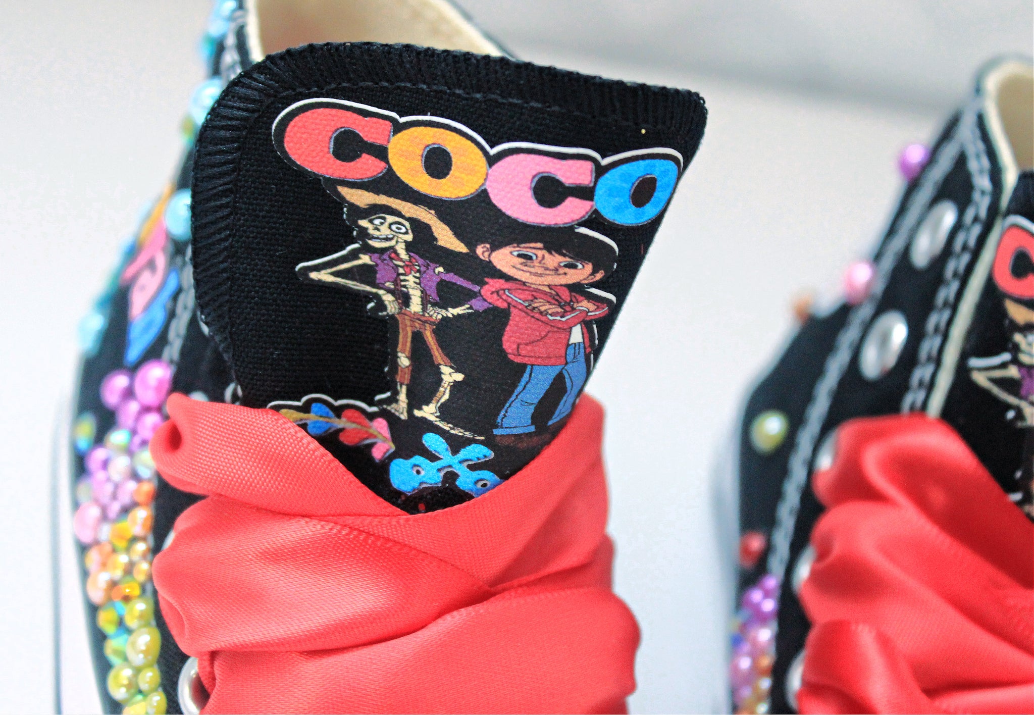 Coco shoes- Coco bling Converse-Girls coco Shoes-Coco Converse – Pink ...