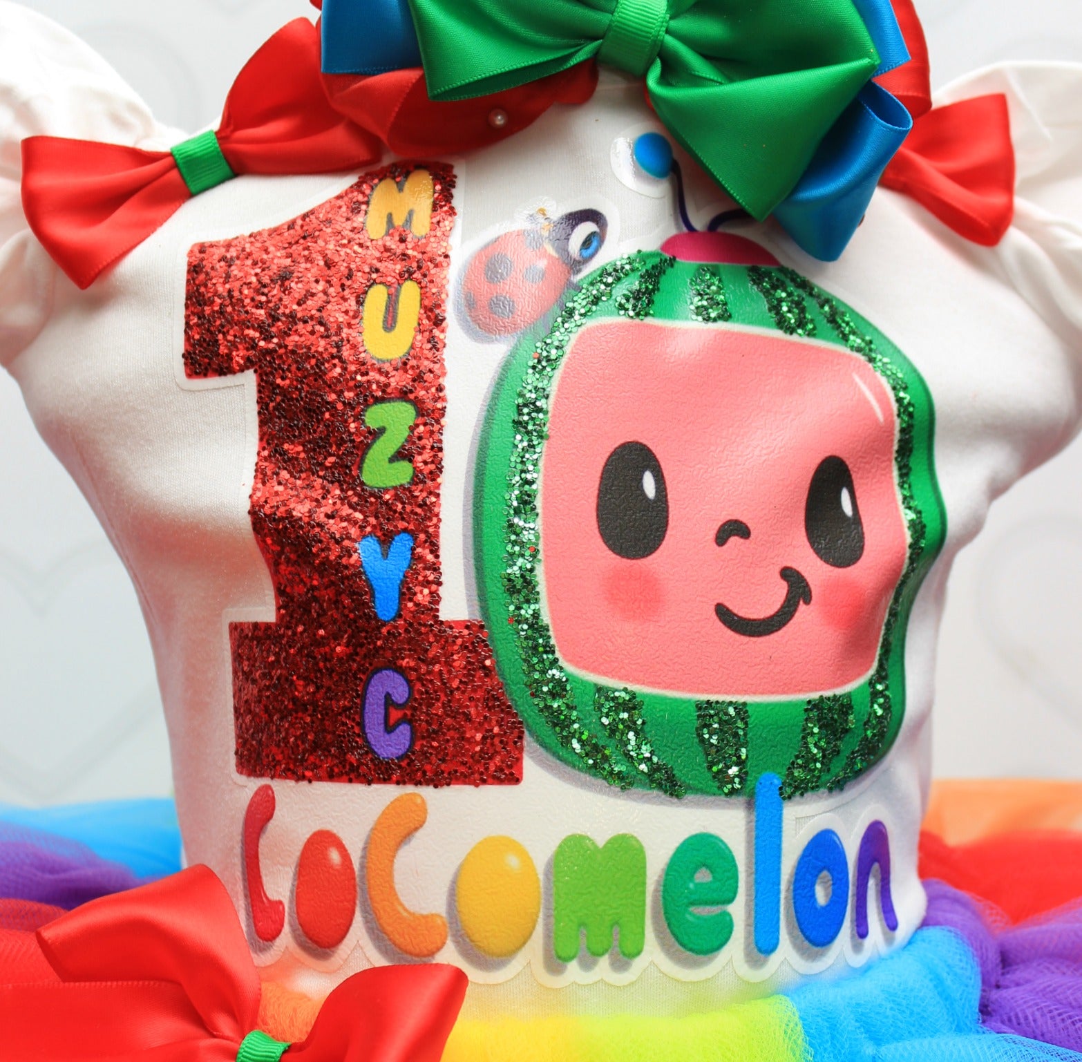 Cocomelon tutu set-Cocomelon outfit-Cocomelon dress