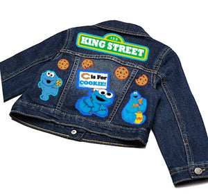 Cookie Monster boys outfit - Cookie Monster Denim Set-Boys Cookie Monster denim set- Cookie Monster Birthday outfit