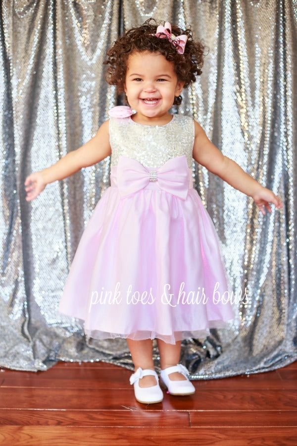 Pretty in Pink Sequin Dress-Ready to ship