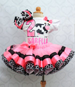 Load image into Gallery viewer, Cow tutu set-Cow outfit-Cow birthday outfit- cow birthday
