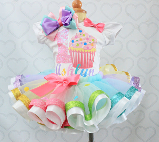 Cupcake Tutu set- Cupcake outfit- Cupcake dress- Cupcake tutu