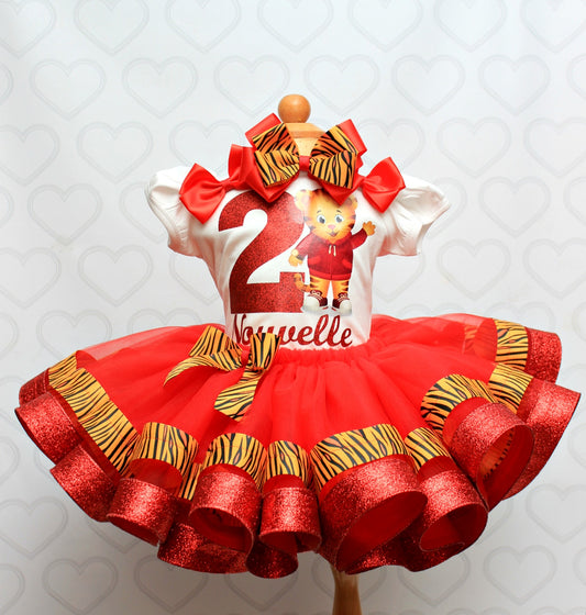 Daniel Tiger tutu set-Daniel Tiger outfit-Daniel Tiger dress