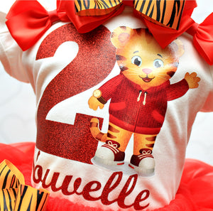 Daniel Tiger tutu set-Daniel Tiger outfit-Daniel Tiger dress