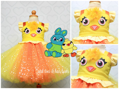 Ducky Dress-Ducky tutu set-Ducky outfit-Ducky tutu dress-Toy story costume