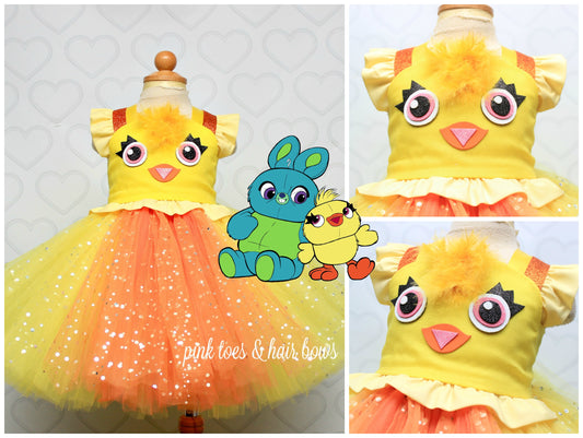 Ducky Dress-Ducky tutu set-Ducky outfit-Ducky tutu dress-Toy story costume