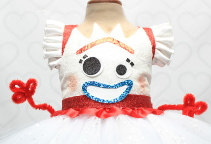 Forky Dress- Forky costume- Forky tutu dress-toy story costume-toy story dress
