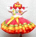 Load image into Gallery viewer, Twoty Fruity tutu set-Twoty Fruity outfit-Twoty Fruity dress-Twotti Fruity tutu set
