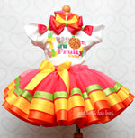 Load image into Gallery viewer, Twoty Fruity tutu set-Twoty Fruity outfit-Twoty Fruity dress-Twotti Fruity tutu set
