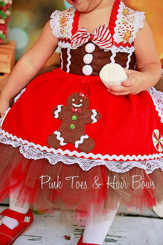 Gingerbread tutu Dress-Gingerbread dress