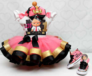Boss Baby tutu set-Boss Baby outfit-Boss Baby dress
