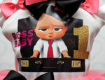 Load image into Gallery viewer, Boss Baby tutu set-Boss Baby outfit-Boss Baby dress
