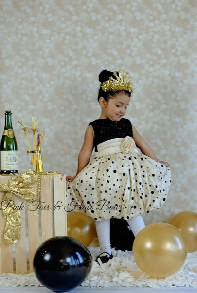 Holiday Diva Couture Polka dot Dress-Ready to ship