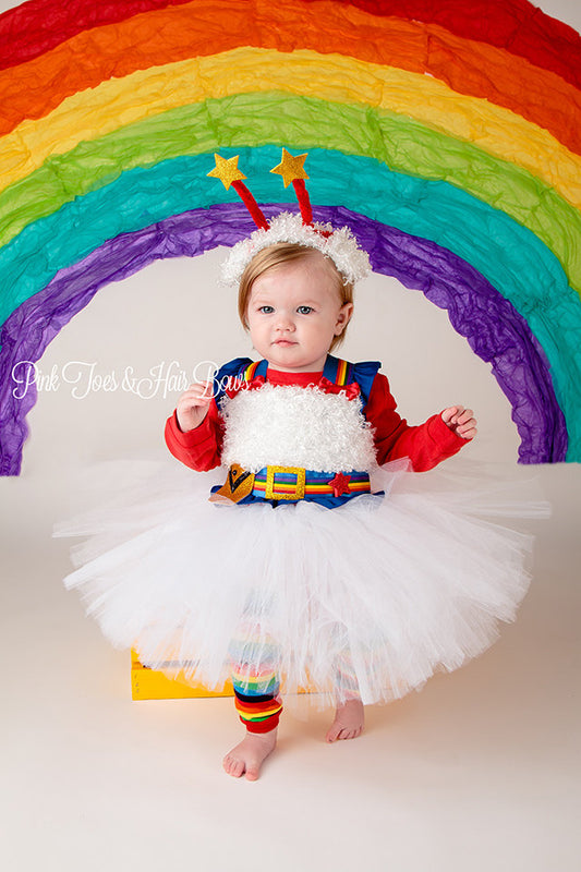 Twink Sprite dress- Rainbow Brite dress- Twink dress- Rainbow Brite costume-Twink sprite costume