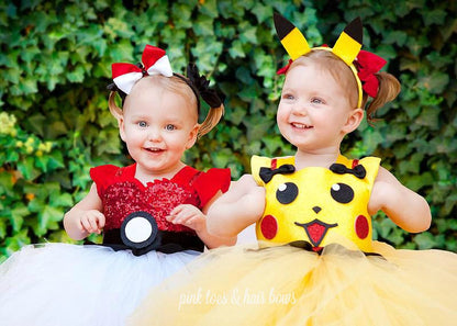 pokemon birthday dress Controversial Dress/ Pokemon Dress/ Party Dress/ Kids Dress