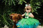 Load image into Gallery viewer, Pebbles costume- pebbles tutu dress- pebbles halloween costume
