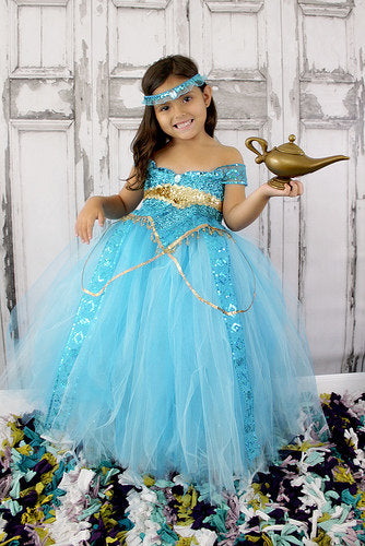 Princess Jasmine Dress- Princess jasmine costume- Princess jasmine tutu dress