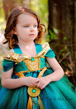 Load image into Gallery viewer, Merida The Brave Tutu dress- Merida the brave dress- Merida the brave tutu -merida the brave costume
